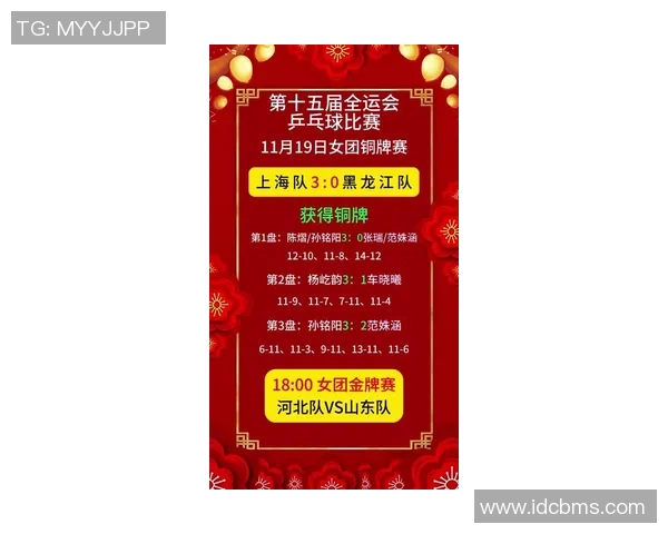 全运会乒乓球积分榜更新上海队以56分稳居第一名